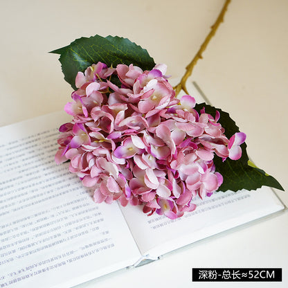 Elegant European Style Faux Flower Bouquet with 11 Branches of Hydrangeas - Perfect for Weddings, Home Decor, and Special Occasions