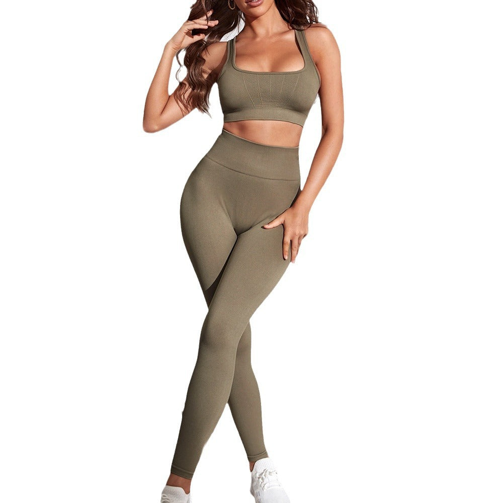 Seamless High Waisted Yoga Set for Women Durable Workout Gear Skin Friendly and for Everyday Wear