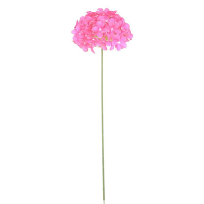 Single Stalk Hydrangea Lollipop Flower - Realistic Artificial Silk Flower for Wedding Decor, Stylish Aisle Decoration, and Home Living Room Arrangement