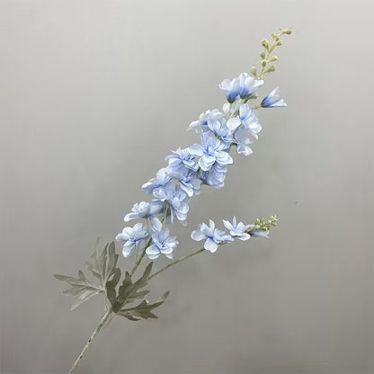 Realistic Velvet-Like Silk Flowers: Faux Delphinium & Hyacinth Home Decor for Weddings, Parties, and Elegant Interior Displays