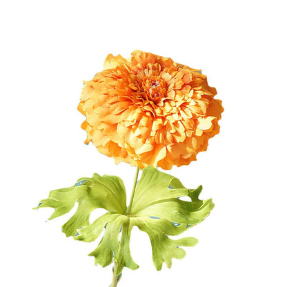 Beautifully Realistic Artificial Flowers: Short-Stemmed Marigolds & Hibiscus for Home Decor, Weddings, Hotels, and Photography