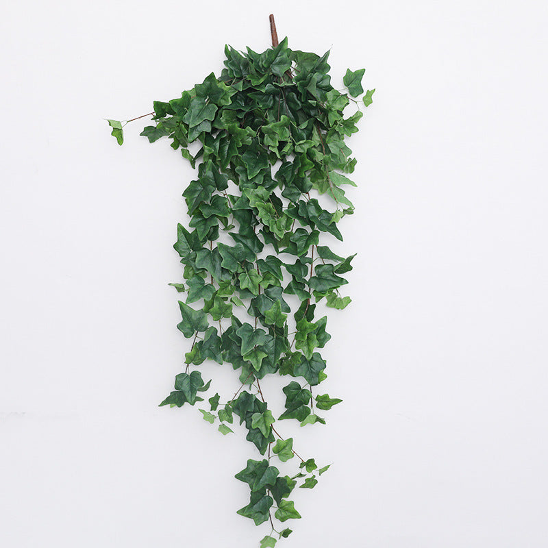 Lifelike Sweet Potato Leaf Wall Hanging - Evergreen Ivy Decorative Faux Plant for Stylish Living Room Décor