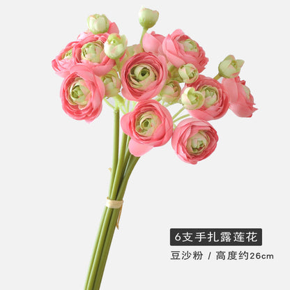 Stunning Miniature Handheld Bouquet of Artificial Flowers - Perfect for Wedding, Bridesmaid Photography Props, Home Décor, and Lotus Flower Arrangements