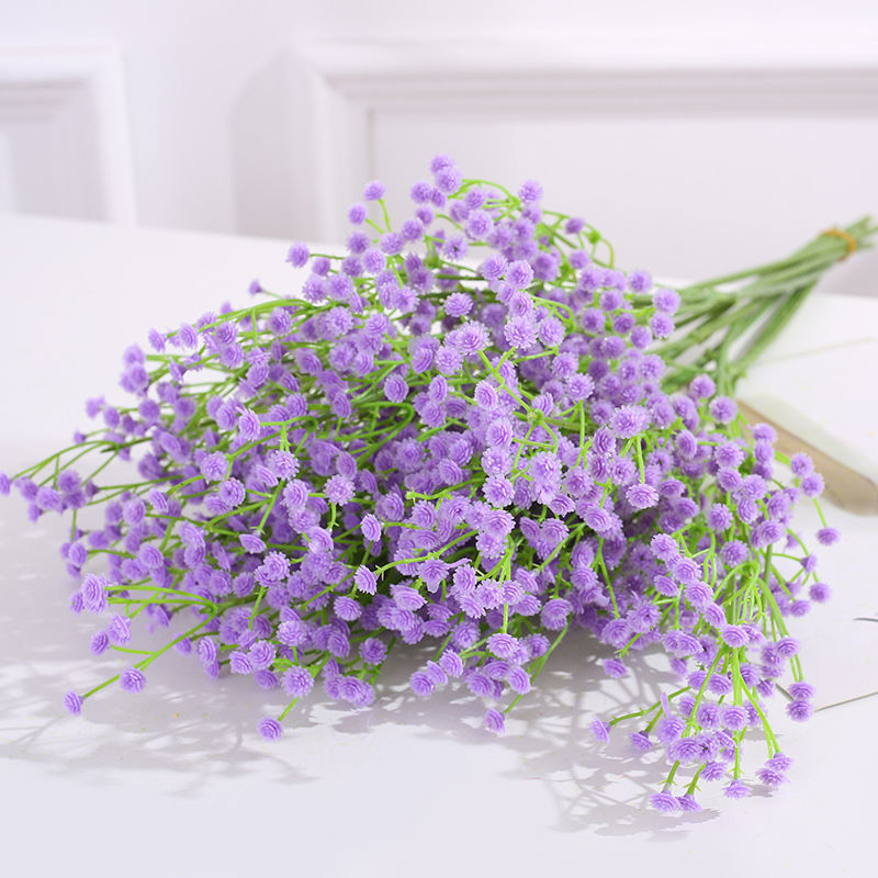 Realistic Fake Baby's Breath Artificial Flowers - Perfect for Living Room Decor, Wedding Bouquets, and Photography Props