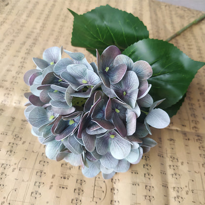 Lifelike 3D Hydrangea Faux Flower Stem in Blue – Perfect for Home Décor, Weddings, and Photography Props