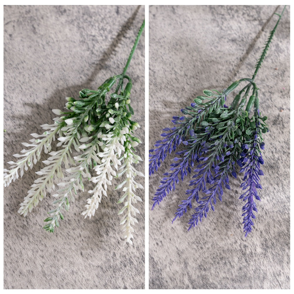 Realistic Lavender Faux Flower Arrangement - Elegant Green Plant Décor for Weddings and Events | INS Style Home Accents PJ1020