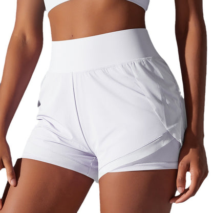 High Waisted Nylon Yoga Shorts for Enhanced Lift and Quick Dry Comfort for Running Training and Fitness Workouts