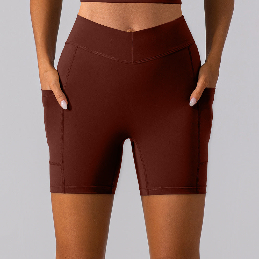 High Waisted Butt Lifting Fitness Shorts with No Show Stitching Double Sided Soft Yoga Shorts for Women for Workout and Everyday Comfort