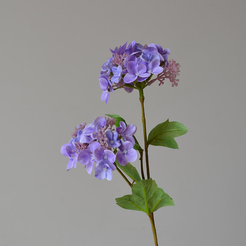 Lifelike Artificial Flowers for Home Decor: 3D Printed Realistic Simulation, Perfect for Weddings and Event Decorations, Two-Headed Rice Berry Hydrangea Faux Flowers