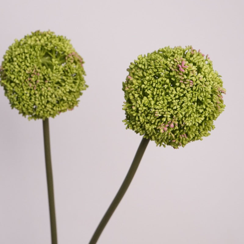 Realistic Artificial Floral Onion Ball Stem - Versatile Decorative Flower Sphere for Home Decor, Wedding Celebrations, and Photography Props