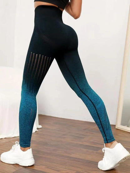 High Waisted Mesh Gradient Leggings for Women Breathable Quick Dry Workout Pants for Running Cycling Yoga and Outdoor Activities Lift and Sculpt Your Figure