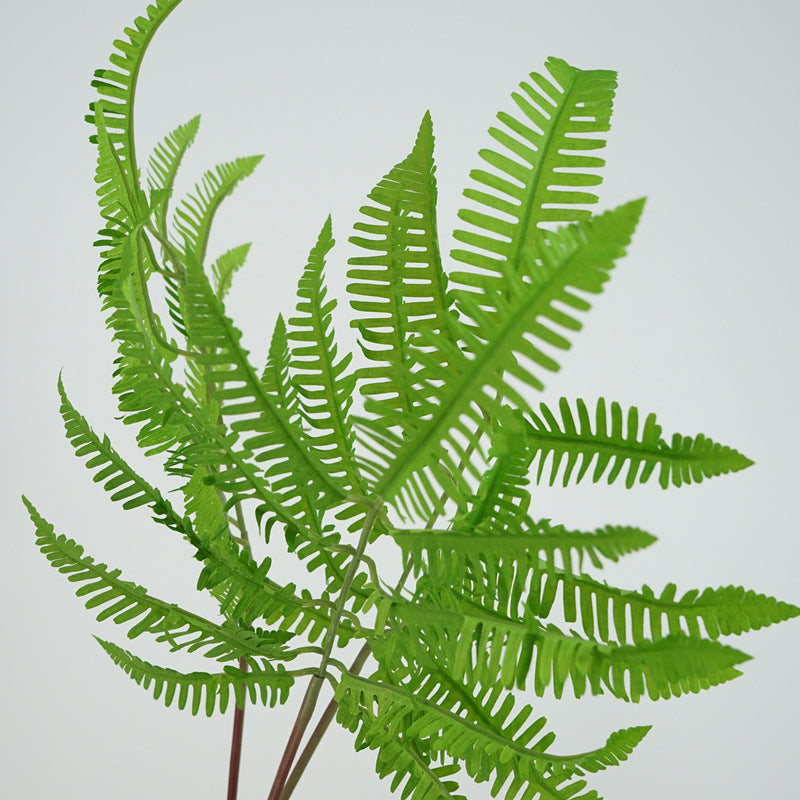 Fresh and Natural Look: Realistic Artificial Green Fern Leaves Bundle for Stunning Floral Arrangements and Home Decoration