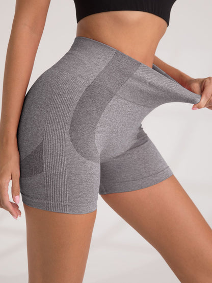 High Waisted Seamless Yoga Shorts for a Lifted Peach Butt Breathable Quick Dry Athletic Running Shorts for Gym and Fitness