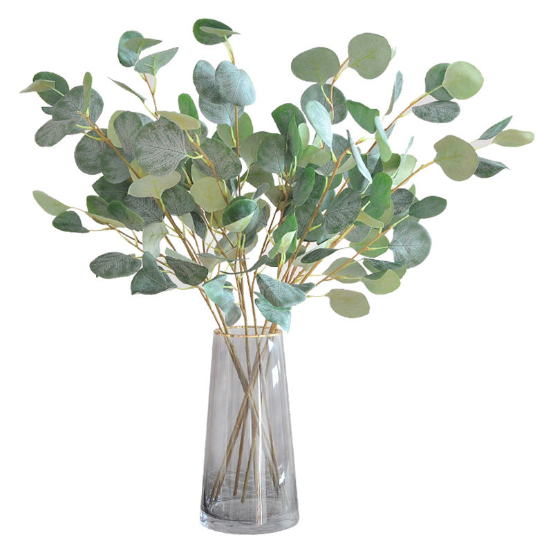 Lifelike Eucalyptus Leaf Faux Plant for Home Décor - Perfect for Living Room, Wedding Decorations, and Autumn-Themed Arrangements