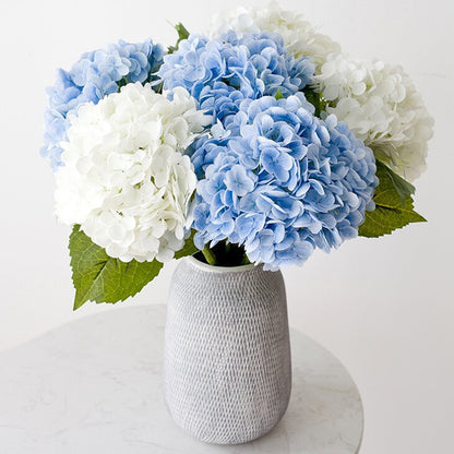 High-Quality Hydrangea Faux Flowers for Luxurious Home Decor - Lifelike Hydrangea Arrangements Perfect for Living Room and Dining Table Centerpieces