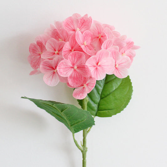 Realistic 3D Touch Hydrangea Silk Flowers - Lifelike Faux Floral Decor for Home, Weddings, and Celebrations - Moisture-Resistant, Soft, and Easy to Style