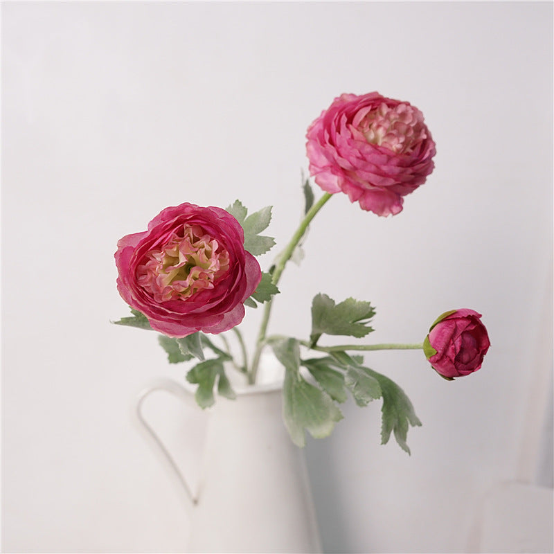 Elegant European Style Single Faux Flower Arrangement: Stunning Tibetan Peony Decor for Living Room & Dining Table - Perfect for Weddings, Events, and Photography Props