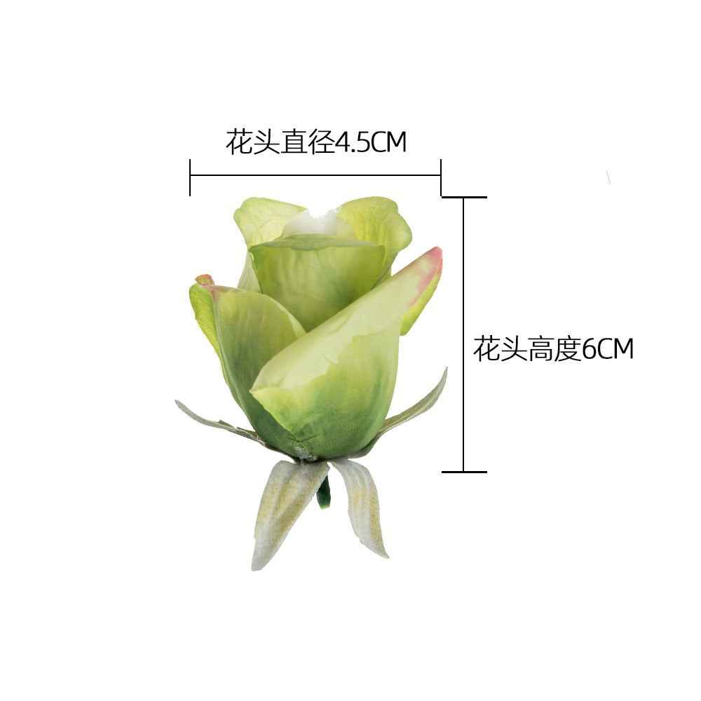 Realistic Artificial Silk Rose Flower Head for Wedding Bouquets - Perfect Home Decor, Backdrop Props, and Floral Wall Photography Accents - Model MW43626