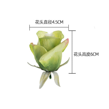 Realistic Artificial Silk Rose Flower Head for Wedding Bouquets - Perfect Home Decor, Backdrop Props, and Floral Wall Photography Accents - Model MW43626