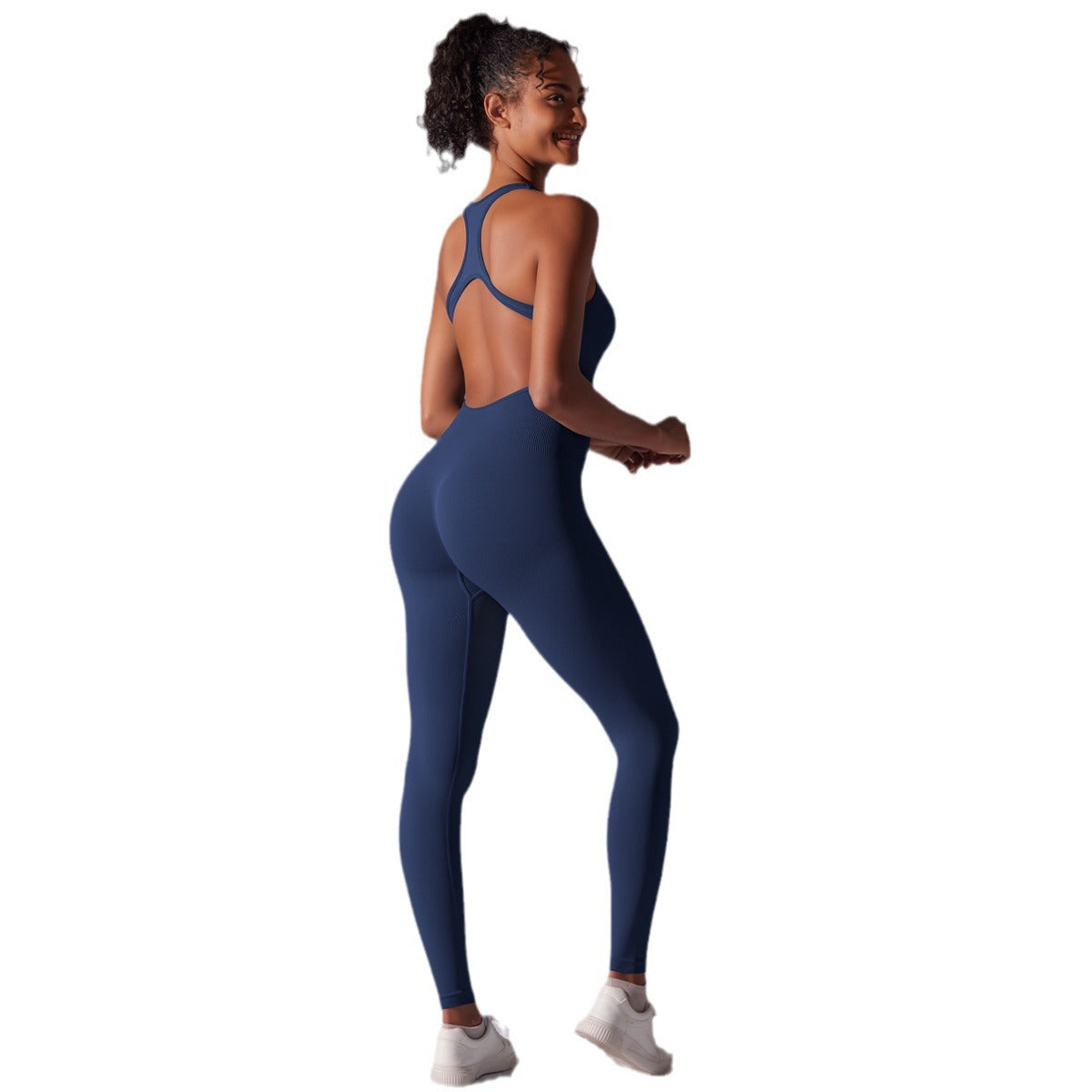 Spring Fitness Seamless Shaping Bodysuit Sculpting Yoga Outfit with Tummy Control and Enhanced Back Support for Optimal Movement