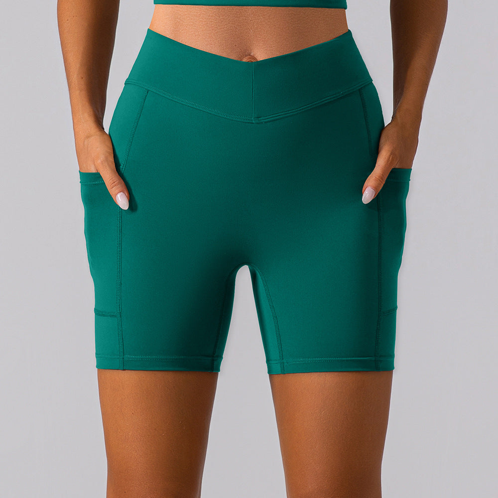 High Waisted Butt Lifting Fitness Shorts with No Show Stitching Double Sided Soft Yoga Shorts for Women for Workout and Everyday Comfort