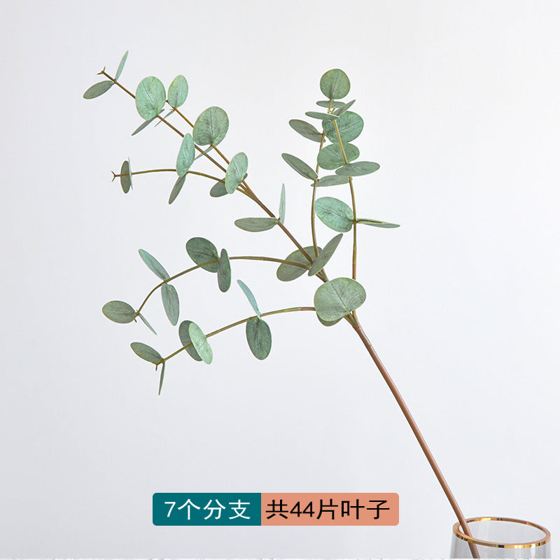 Realistic Faux Eucalyptus Plant for Home and Hotel Decor – Lush 7-Branch Eucalyptus Leaves for Fresh and Inviting Flower Arrangements