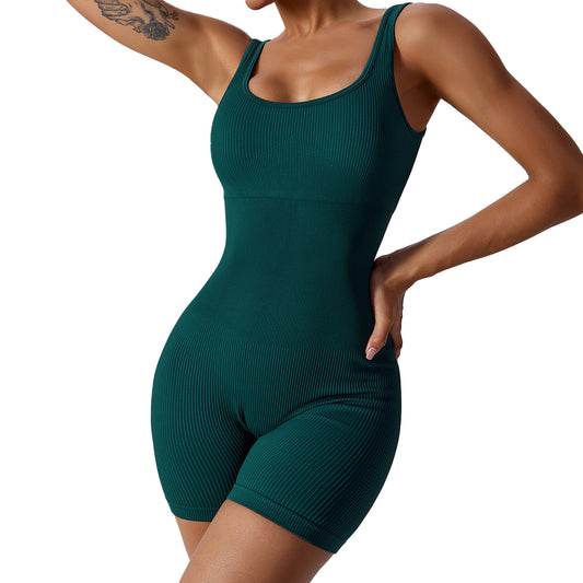 Seamless Women s Yoga Bodysuit with Stunning Back Design Comfortable and for All Activities