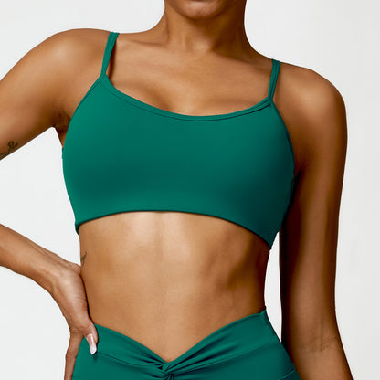 Elevate Your Workout with Our Backless Cami Yoga Bra Supportive and Chic Fitness Top 8528