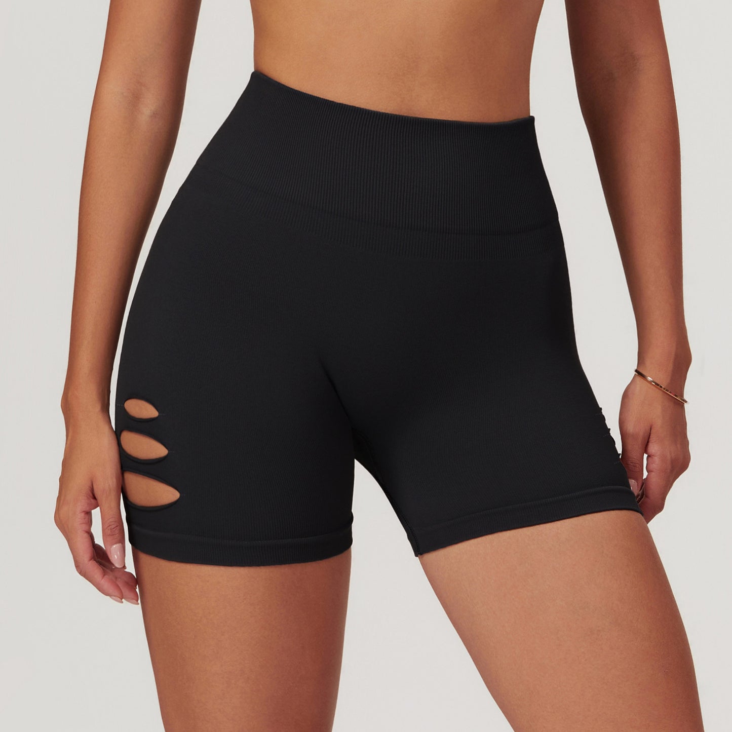 Seamless High Waisted Yoga Shorts for Comfort and Support Butt Lifting Athletic Shorts for Casual Running and Fitness Workouts Model 7711