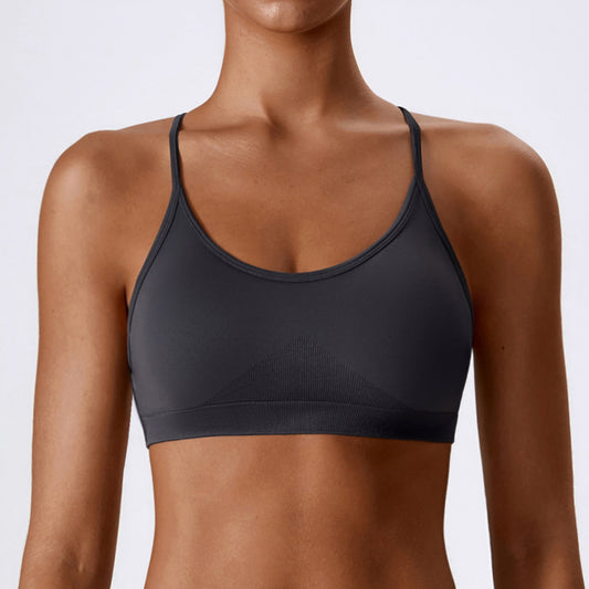 Seamless Quick Dry Yoga Sports Bra for Comfort for Running Gym and Fitness Training Back Design for Enhanced Support Model 7137