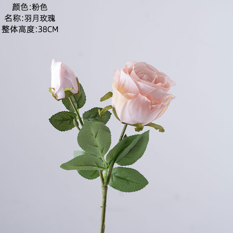 Elegant Artificial Rose Bouquet in INS Style – Perfect for Home Decor and Wedding Celebrations – Feather-light Faux Flowers by Yugetsu, Model YC1117