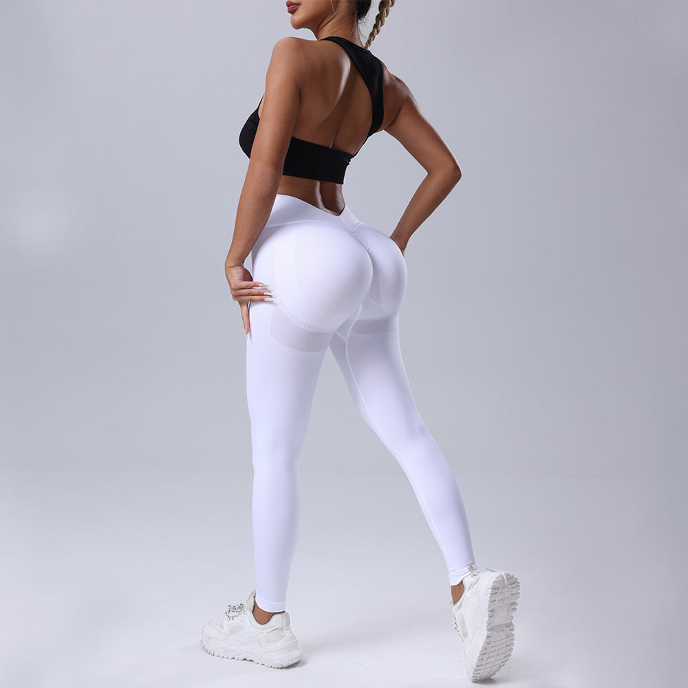 Seamless High Waisted V Cut Leggings for Women Quality Tights for Running Yoga and Outdoor Sports Comfortable and for Peachy Looks