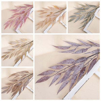 Velvet Eucalyptus Leaf Artificial Flowers – Trendy Home Décor for Weddings and Special Events | MW09102