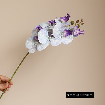 Lifelike Single Stem 7-Head Touch-Feel Orchid Flower - Elegant Home Decor for Flower Arrangements, Wedding Decorations, and Special Events