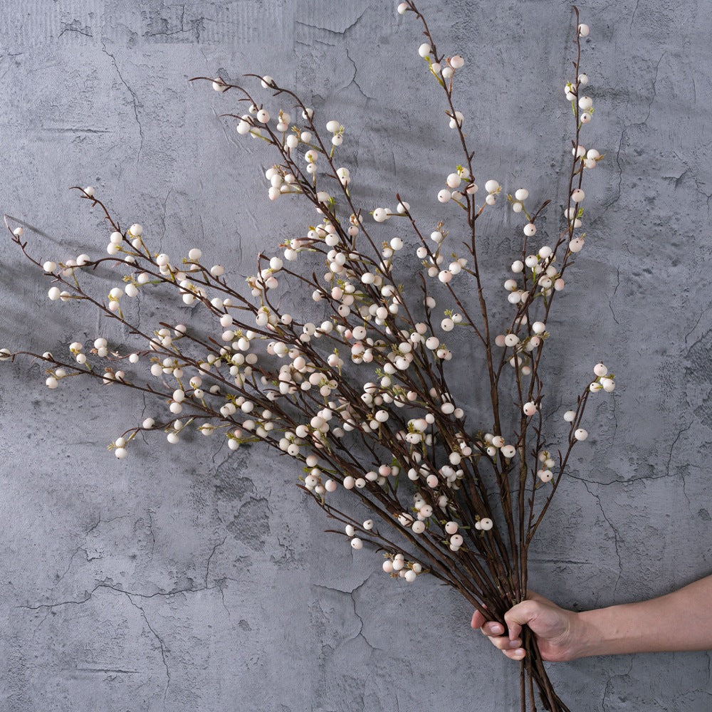 Realistic Berry Faux Flower Greenery - Perfect for Wedding Decor and Crafts, INS Style - MW25300