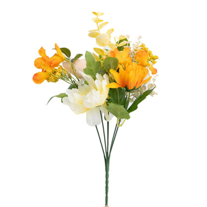 Luxury Silk Floral Home Decor: Realistic Faux Tulip and Peony Bouquet - Perfect for Long-Lasting Elegance and Style in Any Space