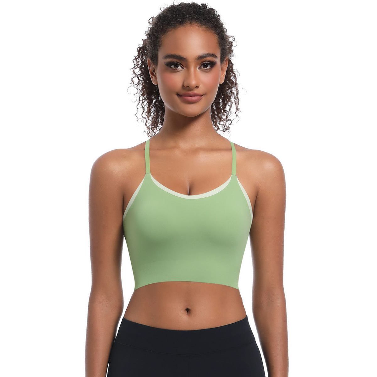 Breathable and Quick Dry Yoga Sports Bra with Back Design Shockproof and Comfortable for Running and Gym Workouts