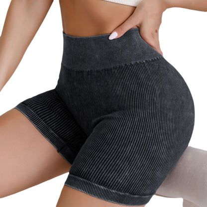 High Waisted Women's Quick Dry Yoga Pants and Functional Ribbed Compression Shorts for Running and Workouts